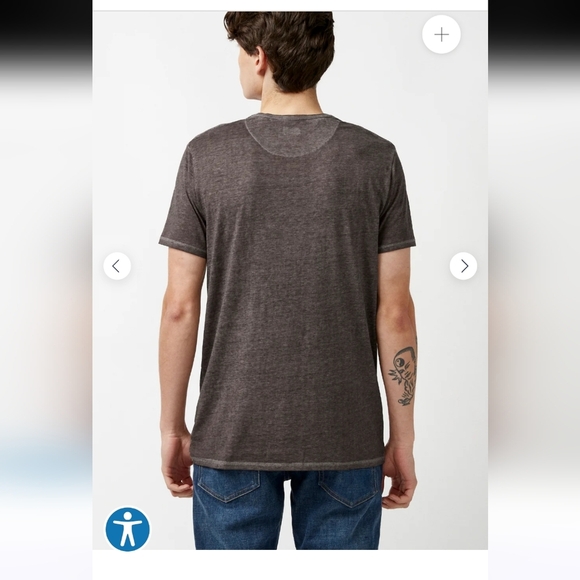 Buffalo David Bitton Mens Short Sleeve Henley Tee EUC Size M - Picture 2 of 13